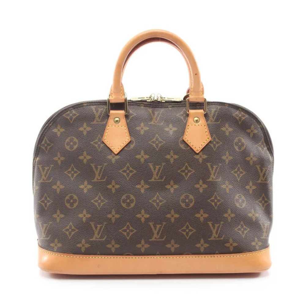 Louis Vuitton Alma handbag canvas leather Monogram brown
